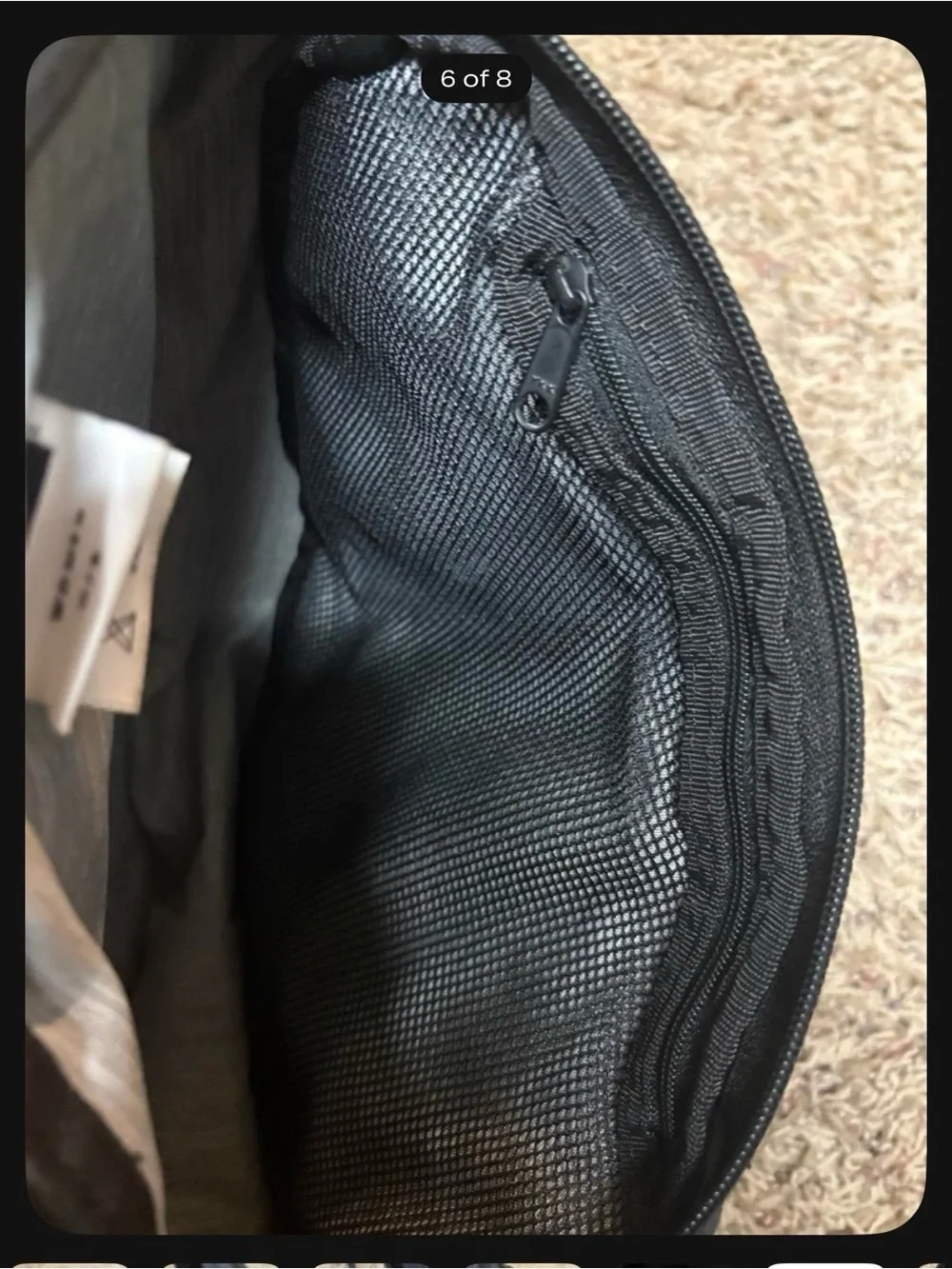 Sherpani Black Sling Bag with Red Accents